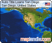 Auto Title Loans San Diego satellite map