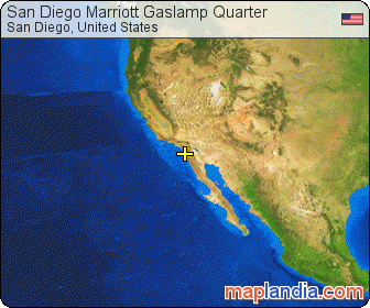 San Diego Marriott Gaslamp Quarter satellite map