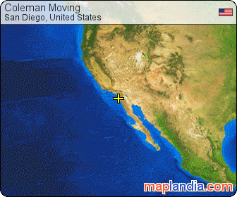 Coleman Moving satellite map