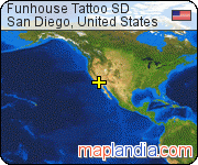 Funhouse Tattoo SD satellite map