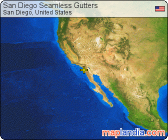 San Diego Seamless Gutters satellite map