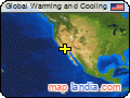 Global Warming and Cooling satellite map