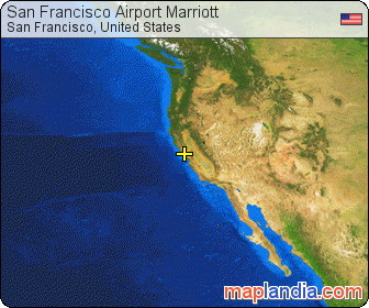 San Francisco Airport Marriott satellite map