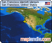 San Francisco Marriott Marquis satellite map