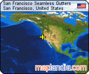 San Francisco Seamless Gutters satellite map