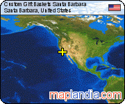 Custom Gift Baskets Santa Barbara satellite map