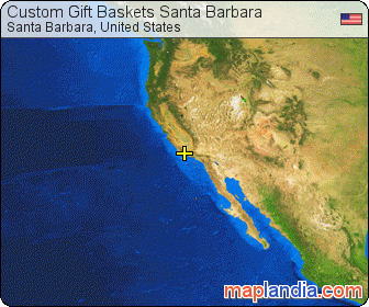 Custom Gift Baskets Santa Barbara satellite map