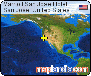 Marriott San Jose Hotel satellite map