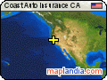 Coast Auto Insurance CA satellite map