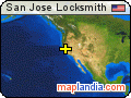 San Jose Locksmith satellite map