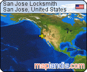 San Jose Locksmith satellite map