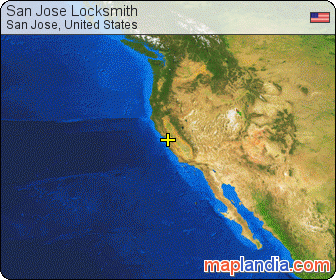 San Jose Locksmith satellite map