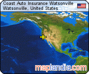 Coast Auto Insurance Watsonville satellite map