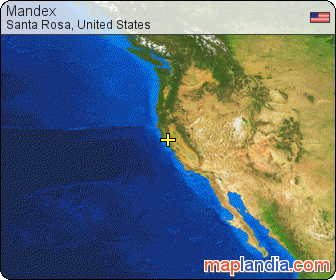 Mandex satellite map