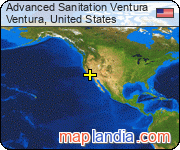 Advanced Sanitation Ventura satellite map