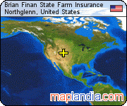 Brian Finan State Farm Insurance satellite map