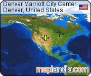 Denver Marriott City Center satellite map