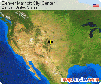 Denver Marriott City Center satellite map