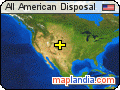 All American Disposal satellite map