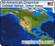 All American Disposal satellite map