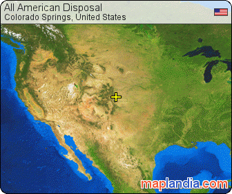 All American Disposal satellite map