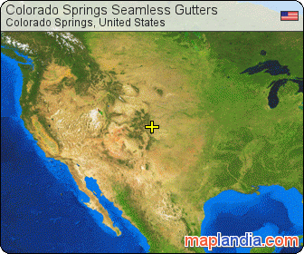 Colorado Springs Seamless Gutters satellite map