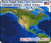 Dave Powell State Farm Insurance satellite map