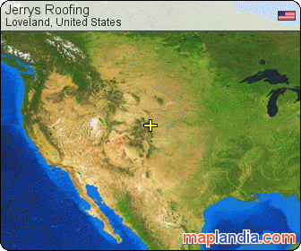 Jerry’s Roofing satellite map