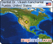 Dentist Dr. Vikash Kanchanlal satellite map