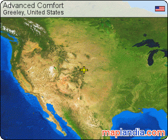 Advanced Comfort satellite map