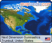 Next Dimension Gymnastics satellite map