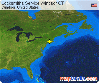 Locksmiths Service Windsor CT satellite map