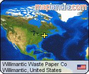 Willimantic Waste Paper Co satellite map