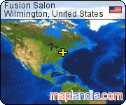 Fusion Salon satellite map