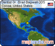 Dentist Dr. Brad Bagwell DDS satellite map