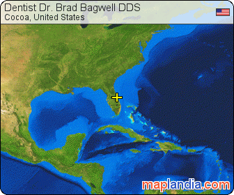 Dentist Dr. Brad Bagwell DDS satellite map