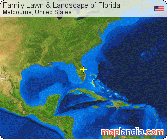 Family Lawn & Landscape of Florida  satellite map