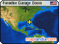 Paradise Garage Doors satellite map