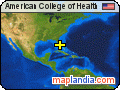 American College of Health satellite map