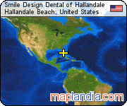 Smile Design Dental of Hallandale satellite map