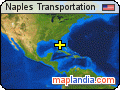 Naples Transportation satellite map