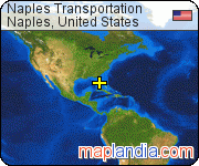 Naples Transportation satellite map