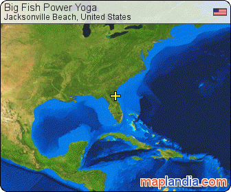 Big Fish Power Yoga satellite map