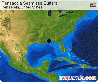 Pensacola Seamless Gutters satellite map