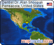 Dentist Dr. Alan Shoopak satellite map