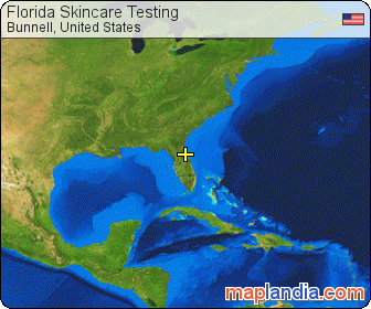 Florida Skincare Testing satellite map