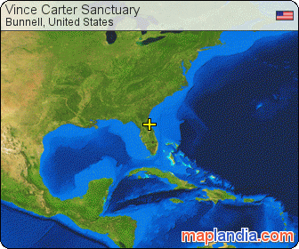 Vince Carter Sanctuary satellite map