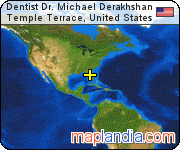 Dentist Dr. Michael Derakhshan satellite map