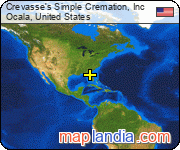 Crevasse's Simple Cremation, Inc satellite map