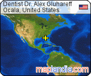 Dentist Dr. Alex Gluhareff satellite map